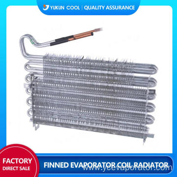 Customizable finned evaporator coil radiator